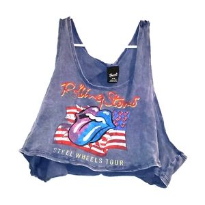 Rolling Stones crop top size M